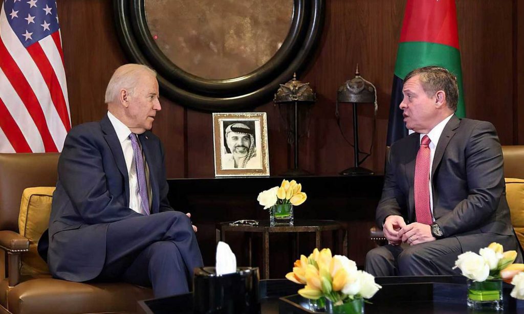 The Jordanian King Abdullah II and United States President Joe Biden - 2021 (CNN)