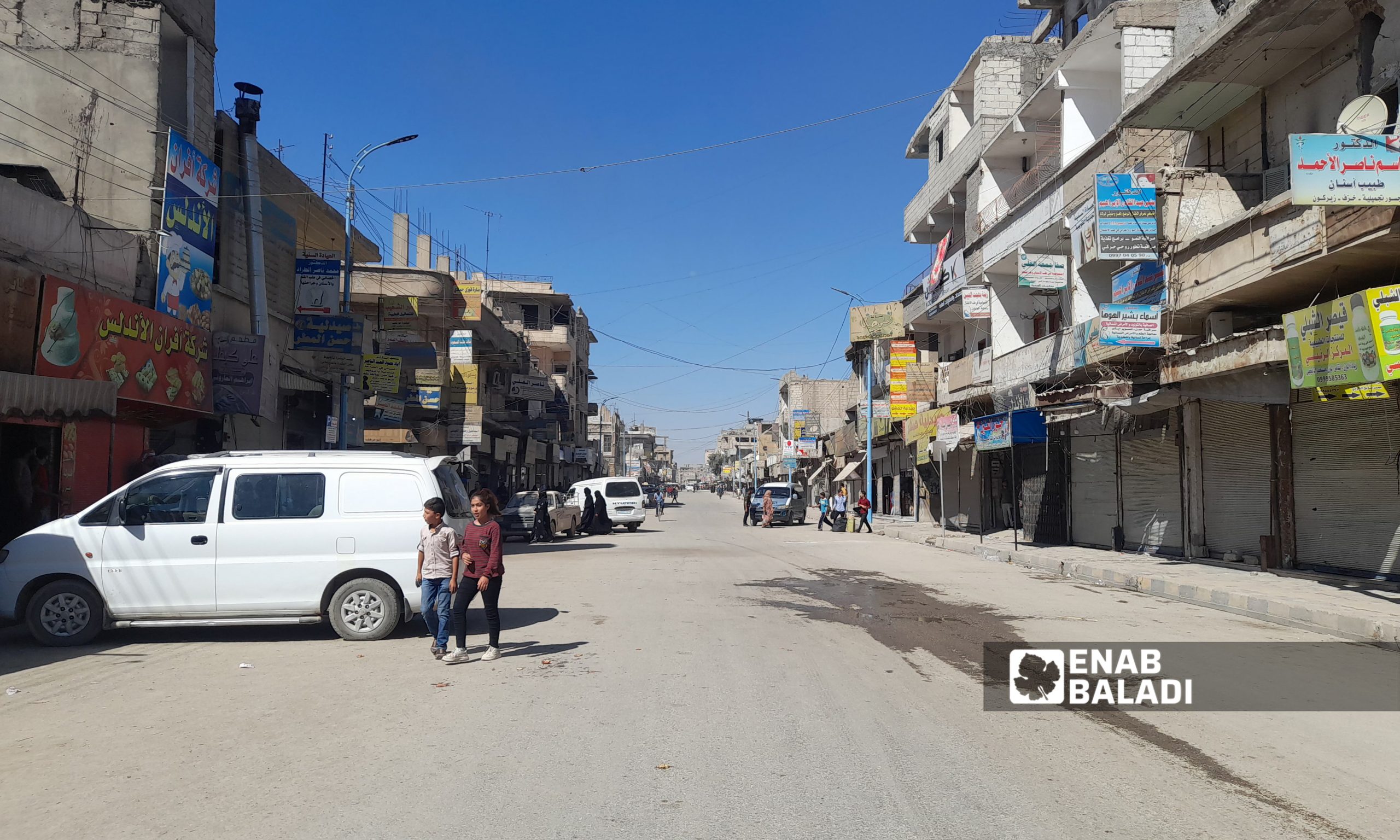 Markets and shops closed temporarily due to the total lockdown imposed by the Autonomous Administration- 27 September 2021 (Enab Baladi-Husam al-Omar)

