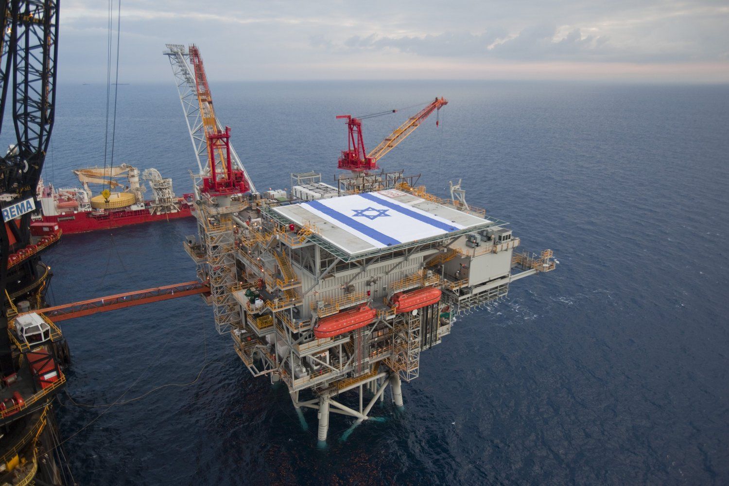 The natural gas field of Tamar in the Mediterranean Sea (Israeli daily Yediot Aharonot)