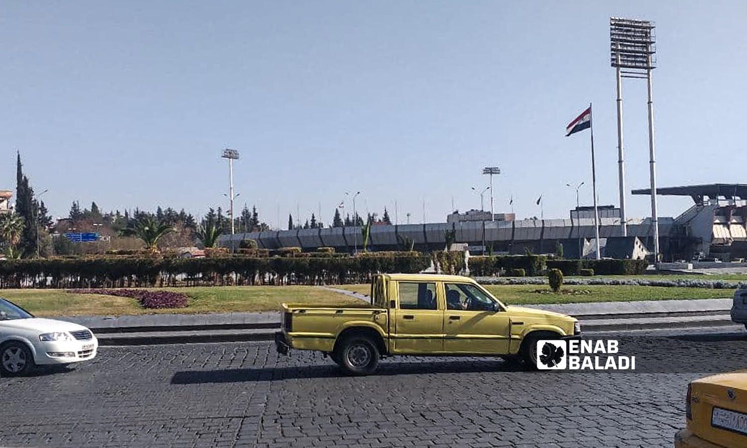 The al-Abassiyeen square in Damascus - 23 January 2022 (Enab Baladi / Hassan Hassan)
