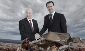 The head of the Syrian regime, Bashar al-Assad, and Russian President Vladimir Putin (edited by Enab Baladi)