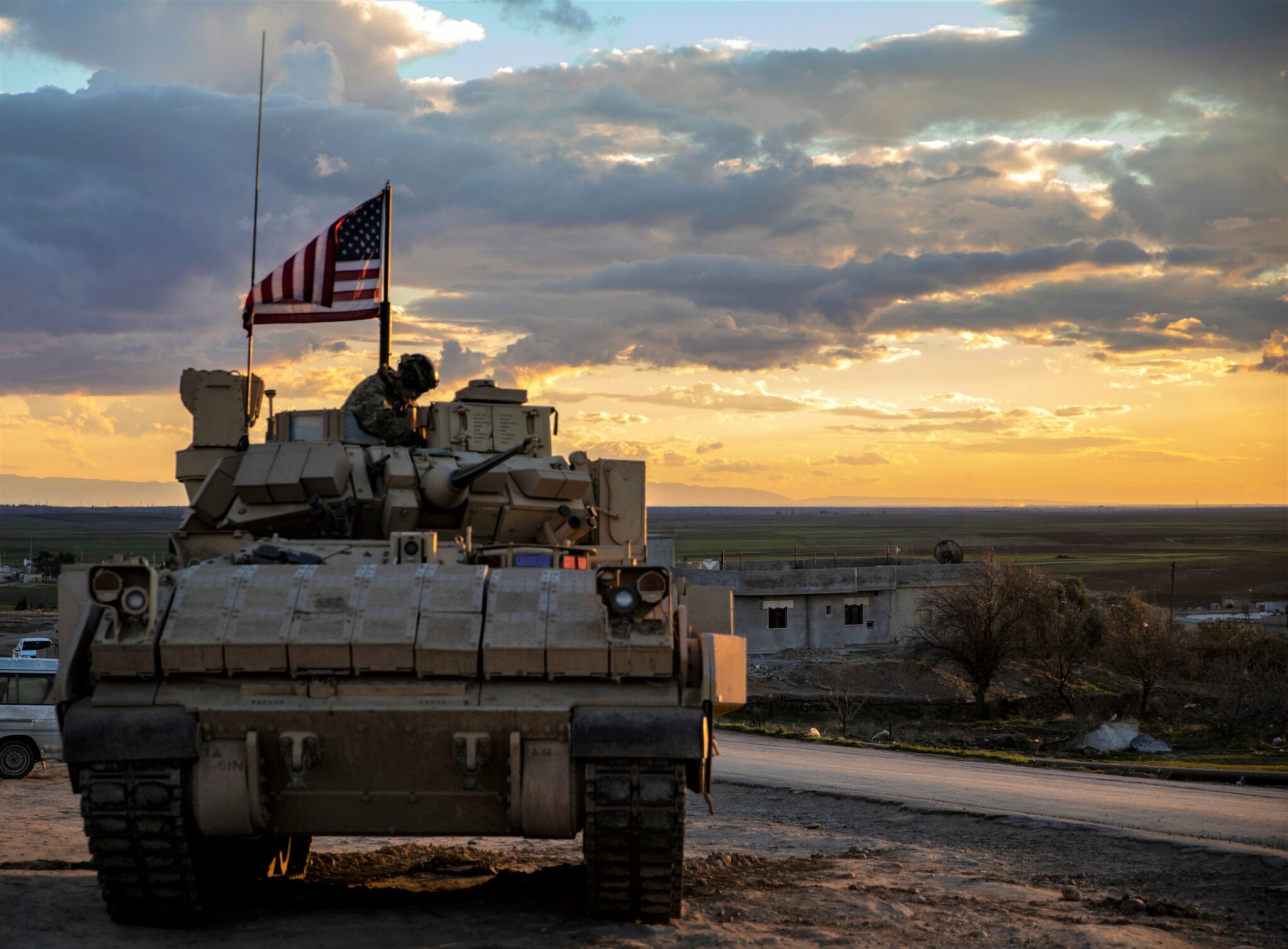 A US military vehicle in northeast Syria - 4 June 2021 (International Coalition Forces Twitter account) 
