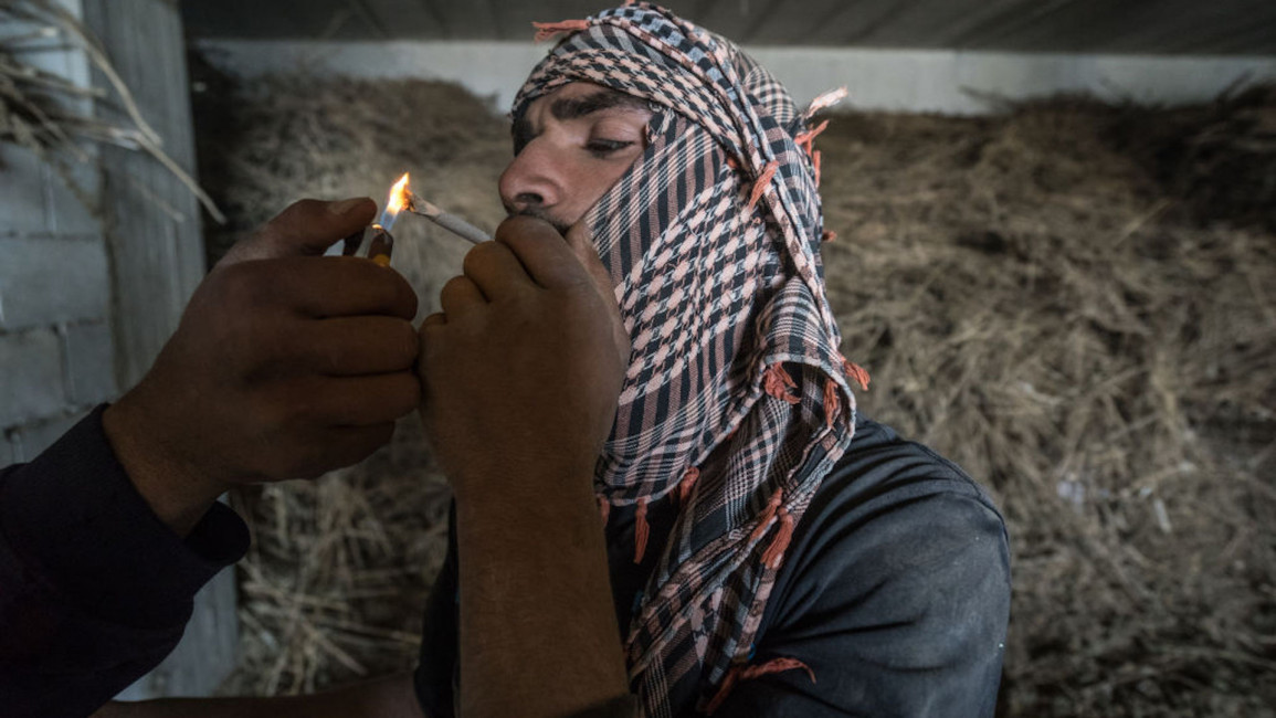 A marijuana warehouse on the Syrian-Lebanese borders - 2019 (Getty Images)