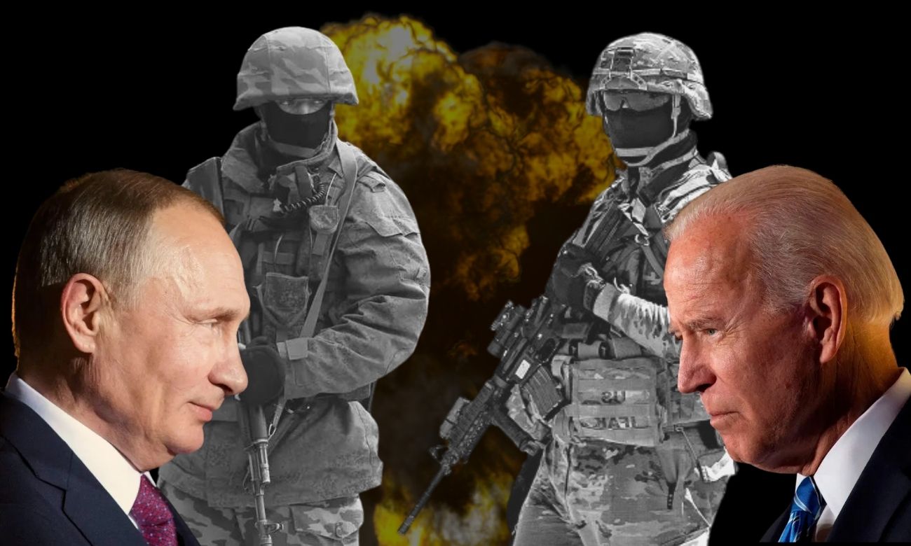 US President Joe Biden and Russia’s Vladimir Putin (edited by Enab Baladi)