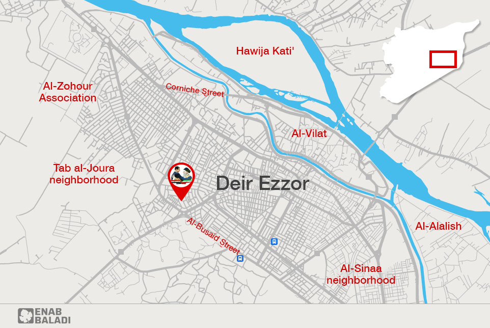 The location of the Iranian Cultural Center in Deir Ezzor