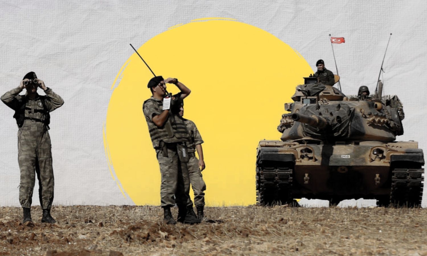 Troops of the Turkish Armed Forces (edited by Enab Baladi)