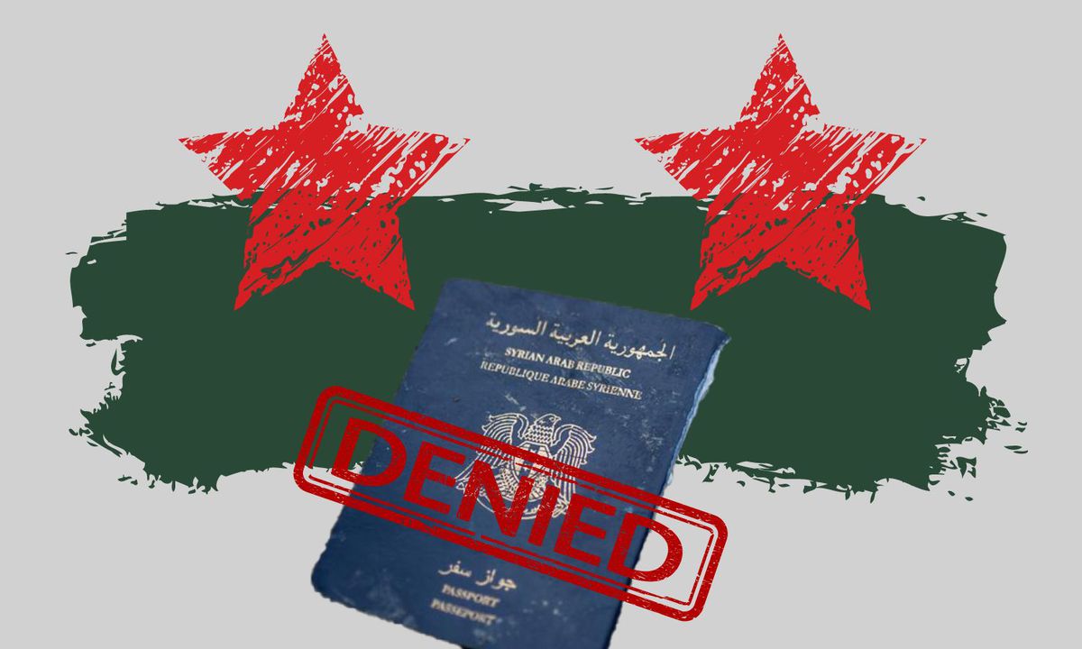 Syrian passport (edited by Enab Baladi)