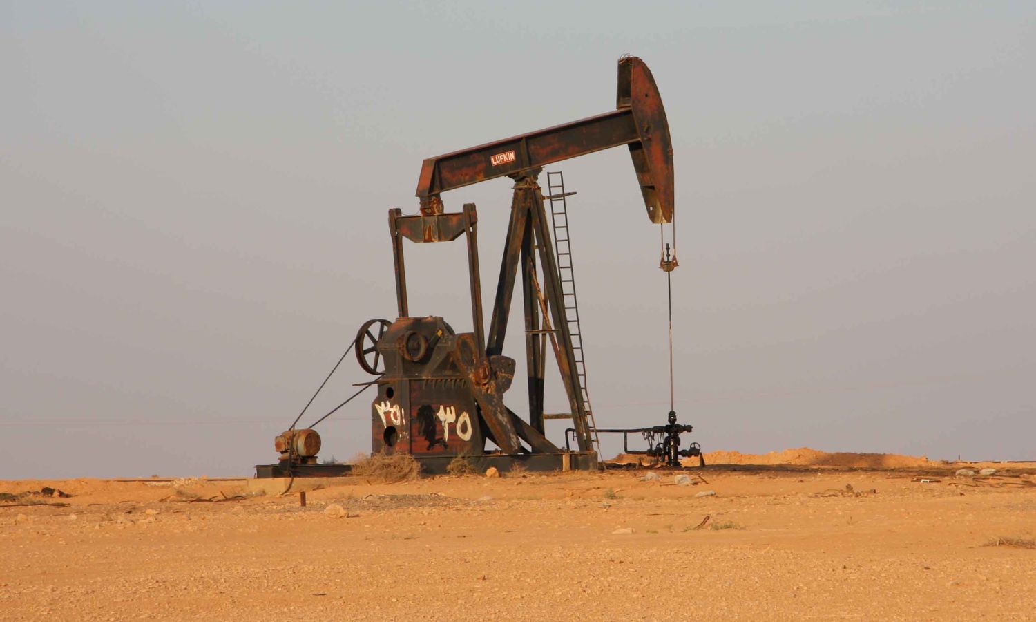 An oil field in northeastern al-Hasakah governorate (Reuters)