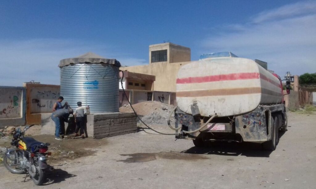 Tank trucks in al-Hasakah (Nextep)