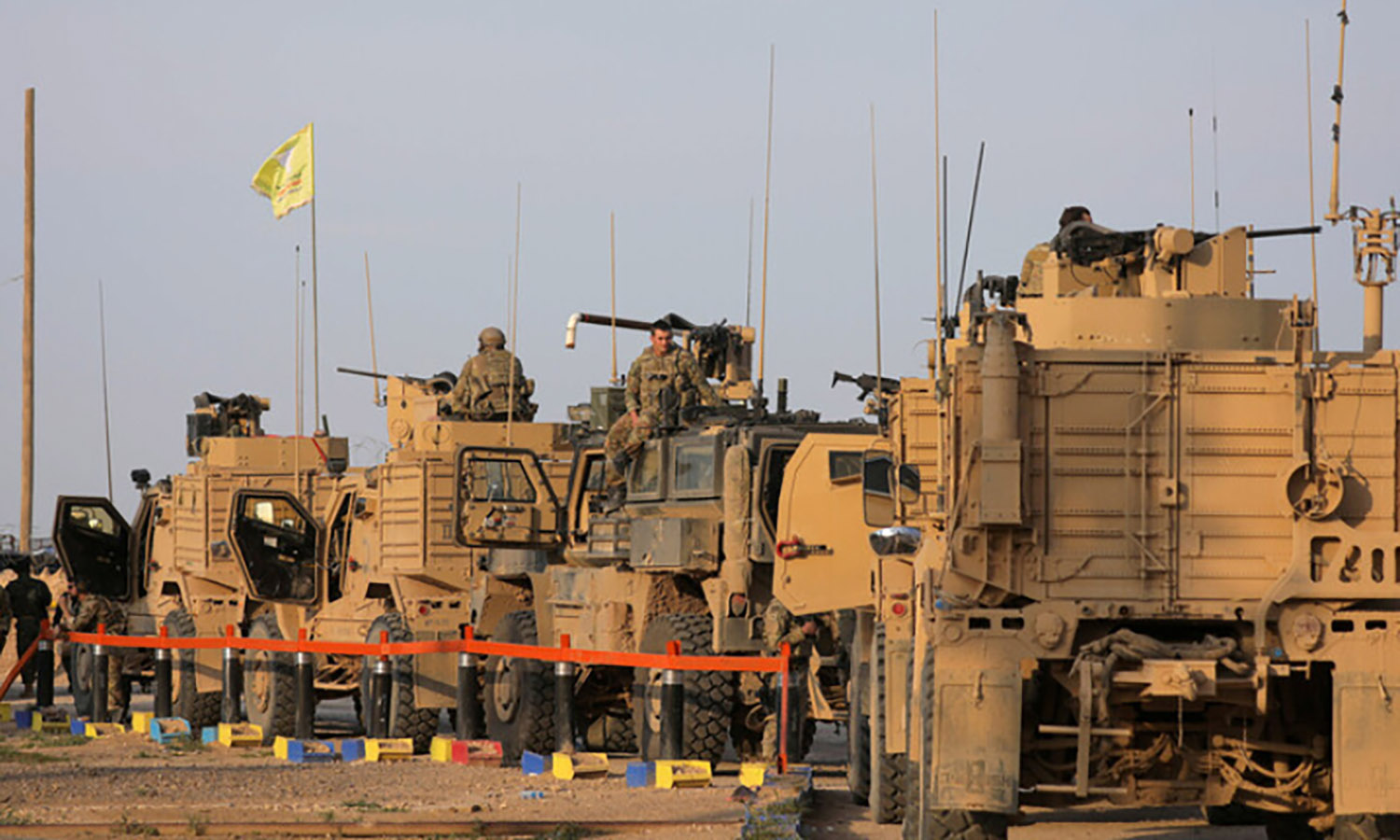 US soldiers in the al-Omar oil field in Deir Ezzor (Reuters)