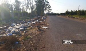 Garbage piles in the western countryside of Daraa - 5 September 2022 (Enab Baladi/Halim Muhammad)