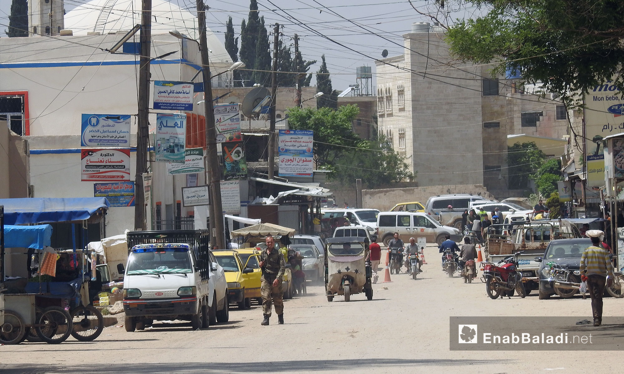 Markets in the city of Azaz in the northern countryside of Aleppo - 6 May 2018 (Enab Baladi)