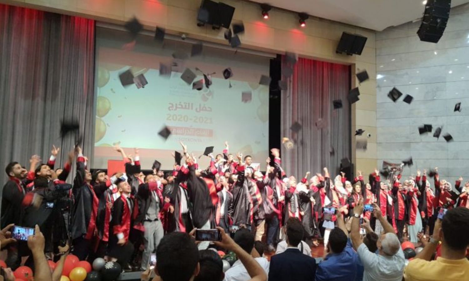Syrian students’ graduation ceremony at the Turkey-based Gaziantep University