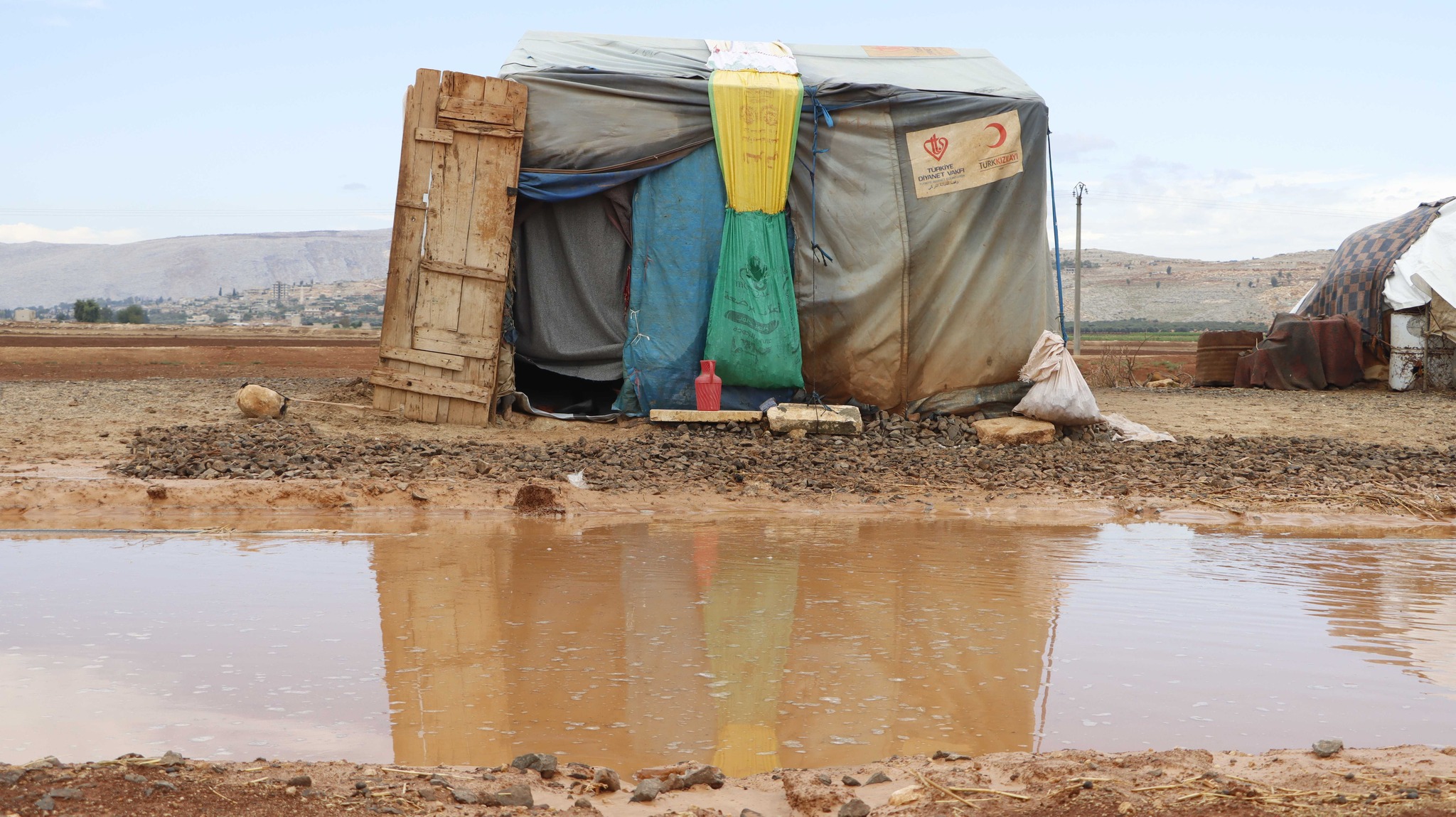 An IDP camp in Bashmaroun village in the western countryside of Idlib - 20 October 2022 (Syria Civil Defense/Facebook)