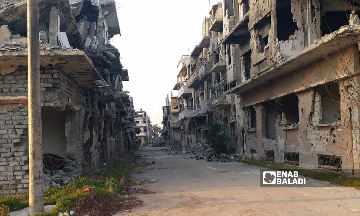 A street in the al-Qarabis neighborhood in Homs city - 24 January 2019 (Enab Baladi)