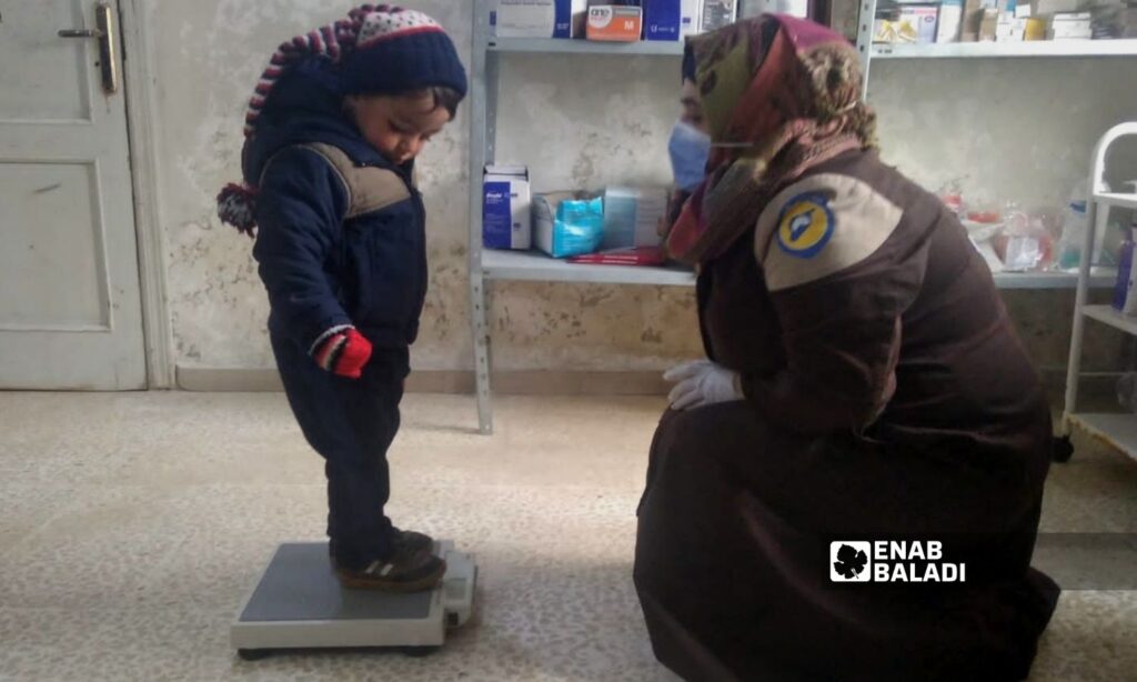 One of the Syria Civil Defense centers specialized in following up on malnutrition diseases in children in Idlib (Enab Baladi / Huda al-Kulaib)