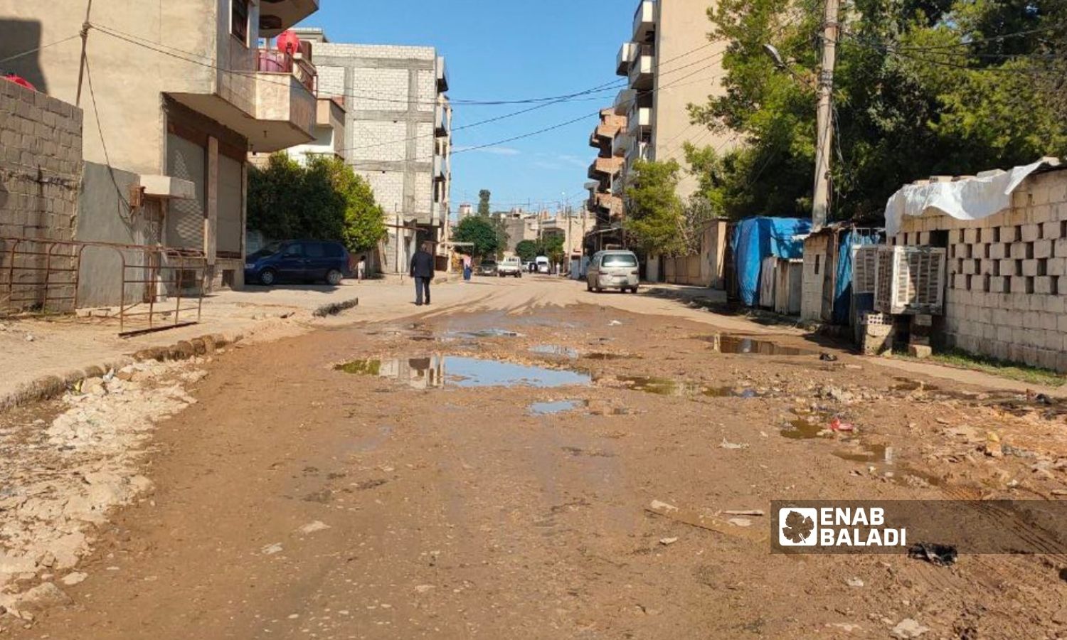 A street in the Assyrian neighborhood - 20 October 2022 (Enab Baladi/Majd al-Salem)