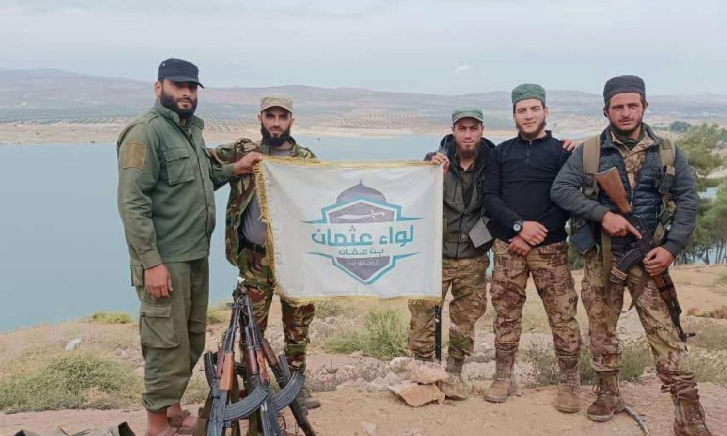 A group of the HTS-led Othman Brigade fighters in Afrin city in the northern countryside of Aleppo - 13 October 2022 (Idlib Post /Telegram)