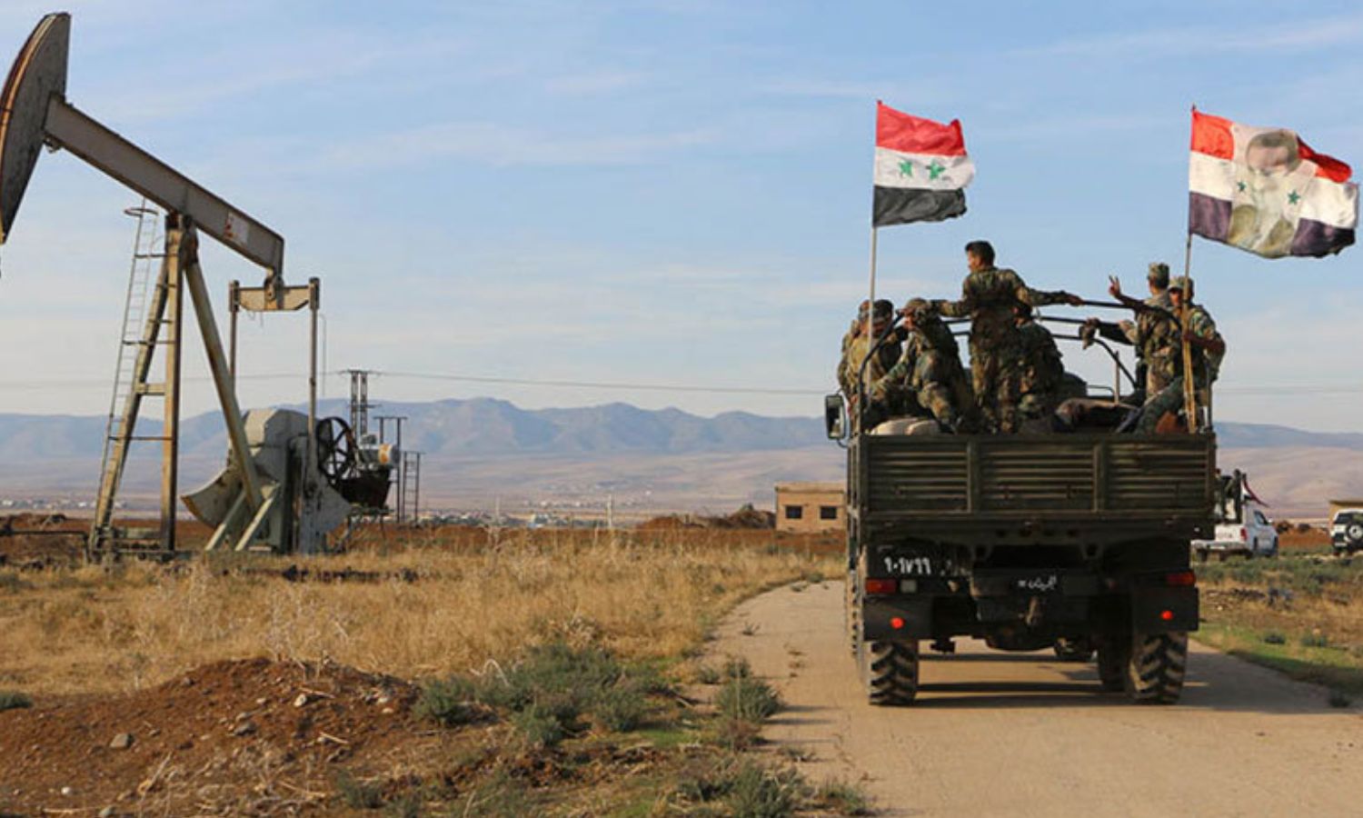 Syrian regime forces near an oil field (Moscow Times)