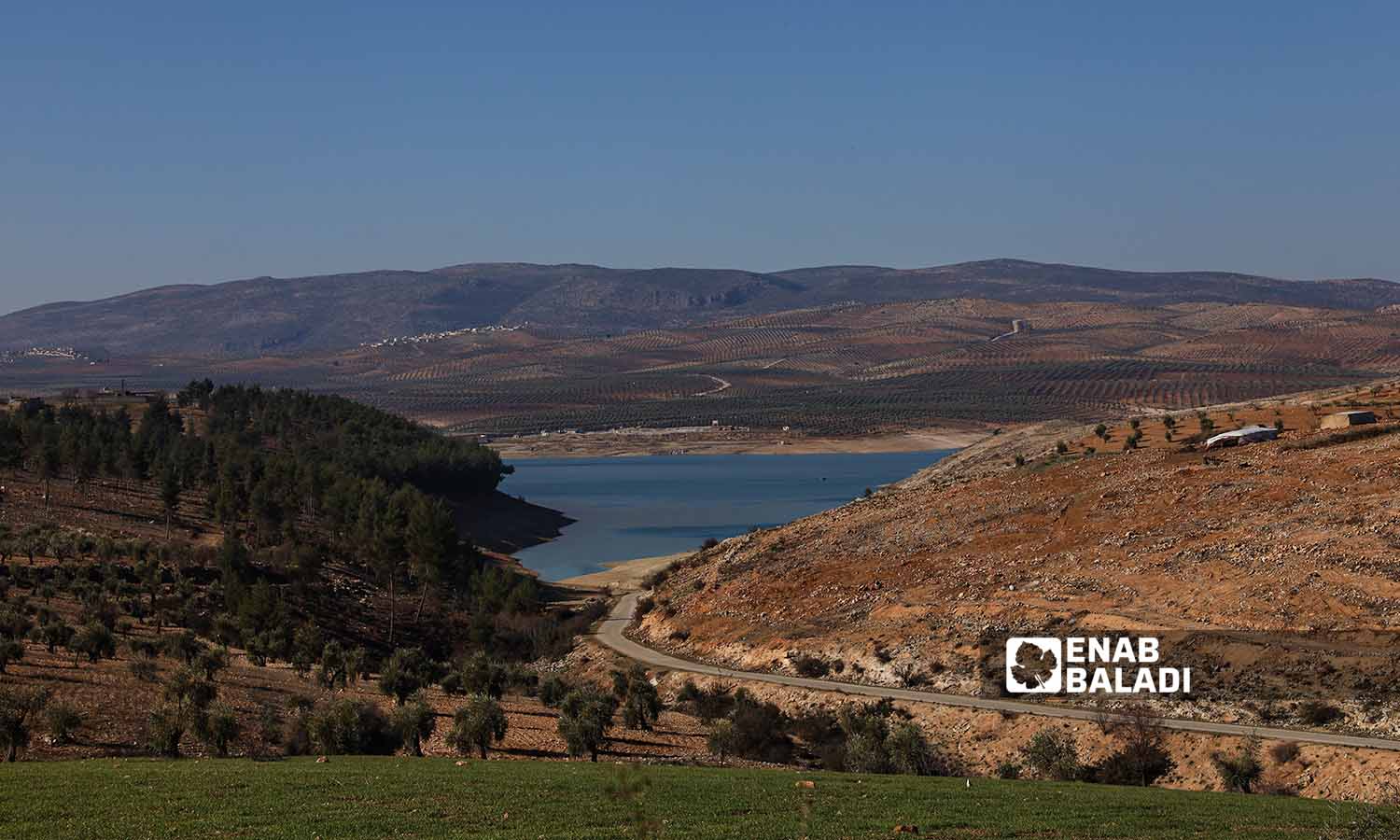 Maydanki Lake in northern Afrin region - 15 January 2023 (Enab Baladi/Amir Kharboutli)