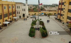 Free Aleppo University in the border city of Azaz in northern Aleppo countryside - November 29, 2022 (Enab Baladi/Dayan Junpaz)