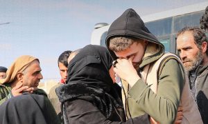 Syrians returning from Turkey to northwestern Syria through the Bab al-Hawa border crossing following the massive earthquake that struck the region on February 6 - February 23, 2023 (Bab al-Hawa crossing)