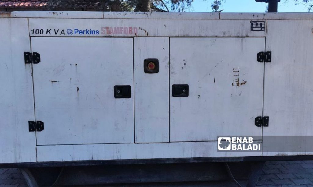 A private electric generator in a street in northeastern Qamishli city - March 7, 2023 (Enab Baladi/Majd al-Salem)