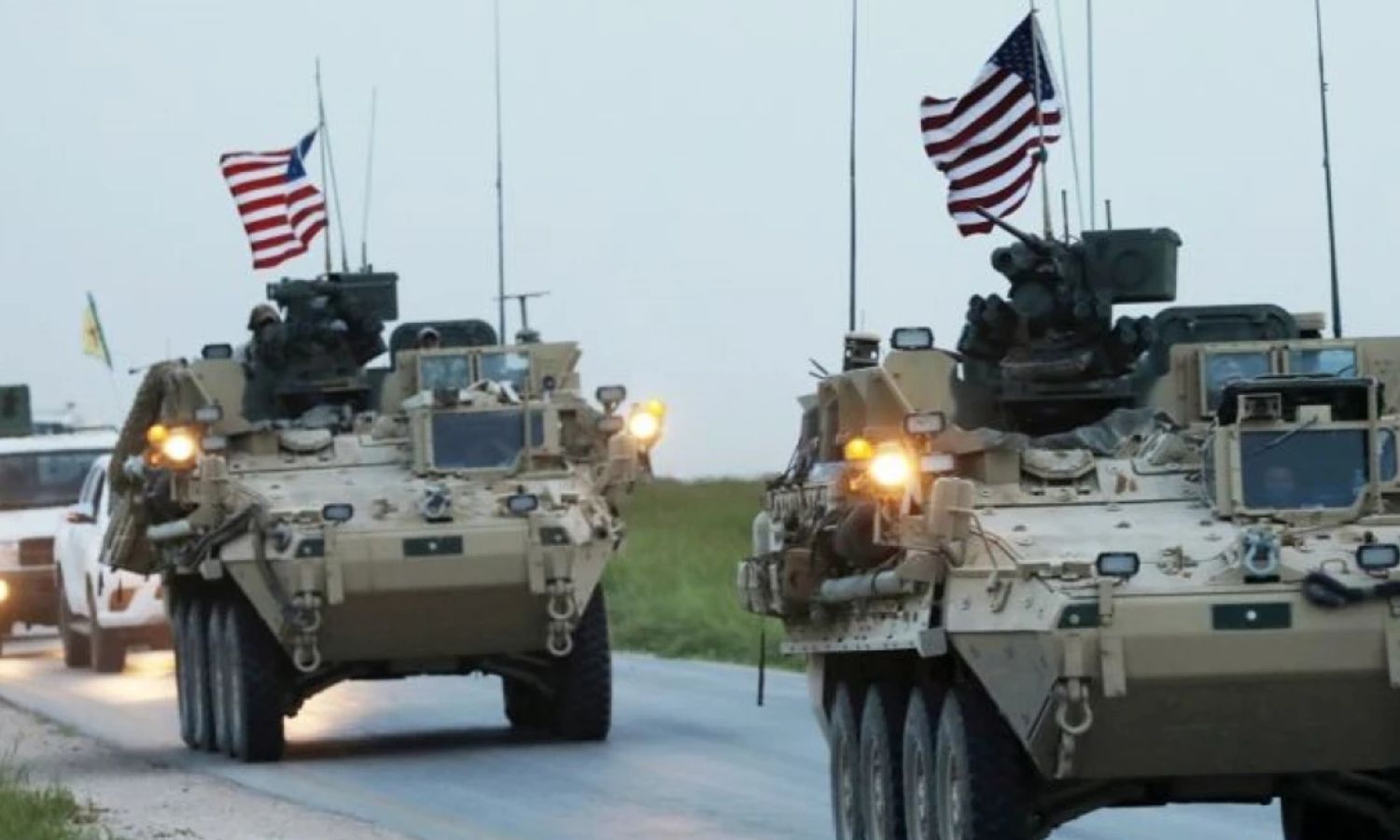 A US army patrol in northeastern Syria (Reuters)