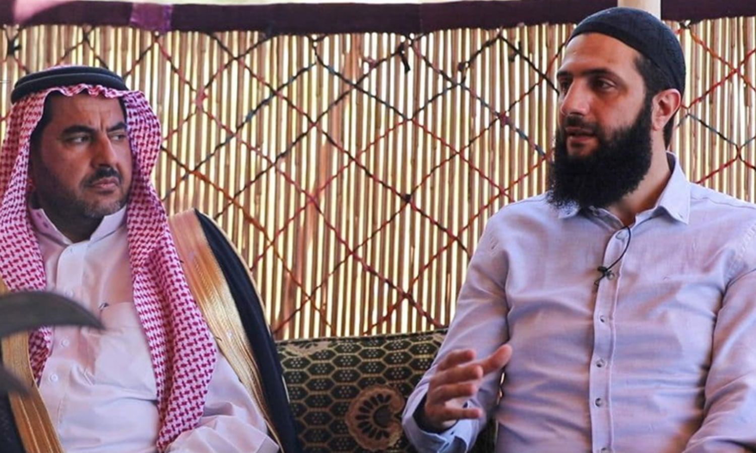 Abu Mohammad al-Jolani, HTS leader, in a meeting with tribal figures in Eid al-Fitr holiday – May 15, 2021 (HTS)