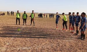 Players of a popular football team in al-Hasakah - May 4, 2023 (Facebook/Vedeng Sport)