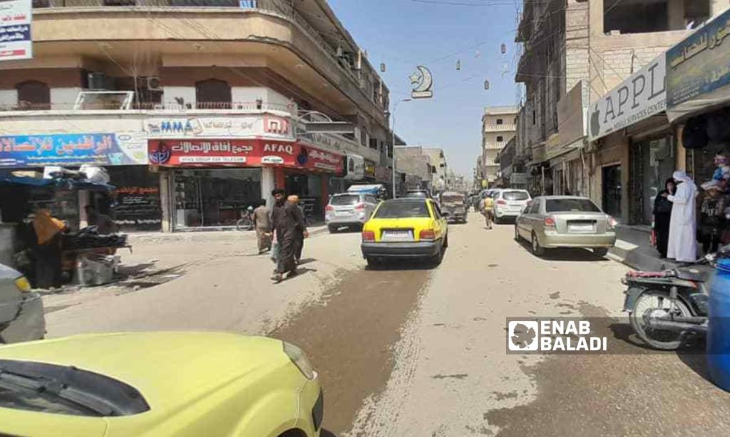 Al-Wadi Street in the center of the northeastern city of Raqqa - May 2023 (Enab Baladi/Abduljalil al-Mawla)