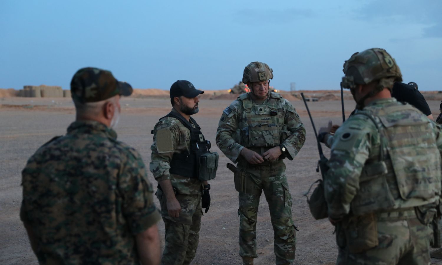 Joint military exercises between the Free Syria Army and the US-led International Coalition - May 20, 2023 (Twitter/International Coalition)