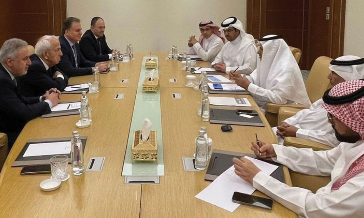 Meetings of the Syrian and Saudi Chambers of Commerce in Riyadh, June 2023 (al-Watan newspaper)
