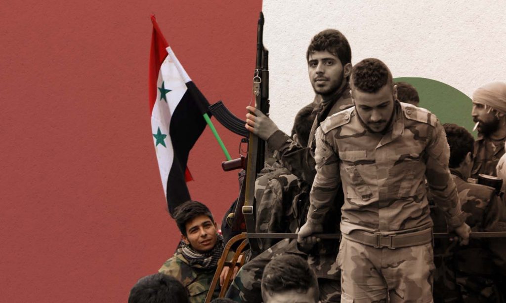 Syrian regime forces (Edited by Enab Baladi)