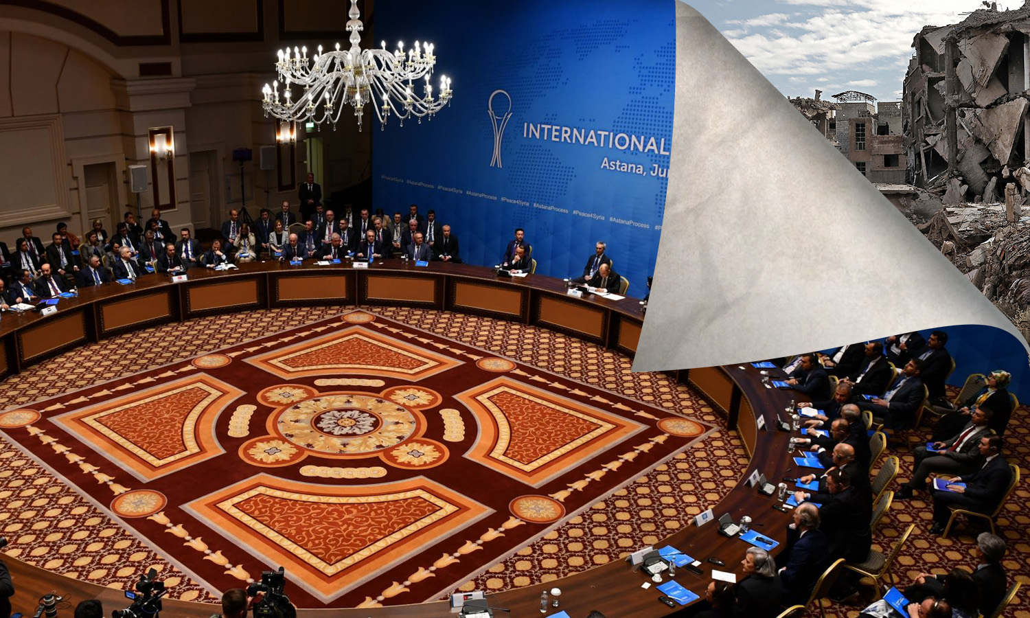 The 20th and final round of Syria talks held in the Kazakh capital Astana - June 2023 (Edited by Enab Baladi)