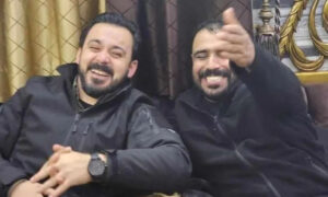 The leader of the Suleiman Shah Brigade, Mohammad al-Jasim (Dubbed: Abu Amsha) (R), and Sayf Boulad Abu Bakr, the leader of the Hamza Division (L) (Shaam News Network)