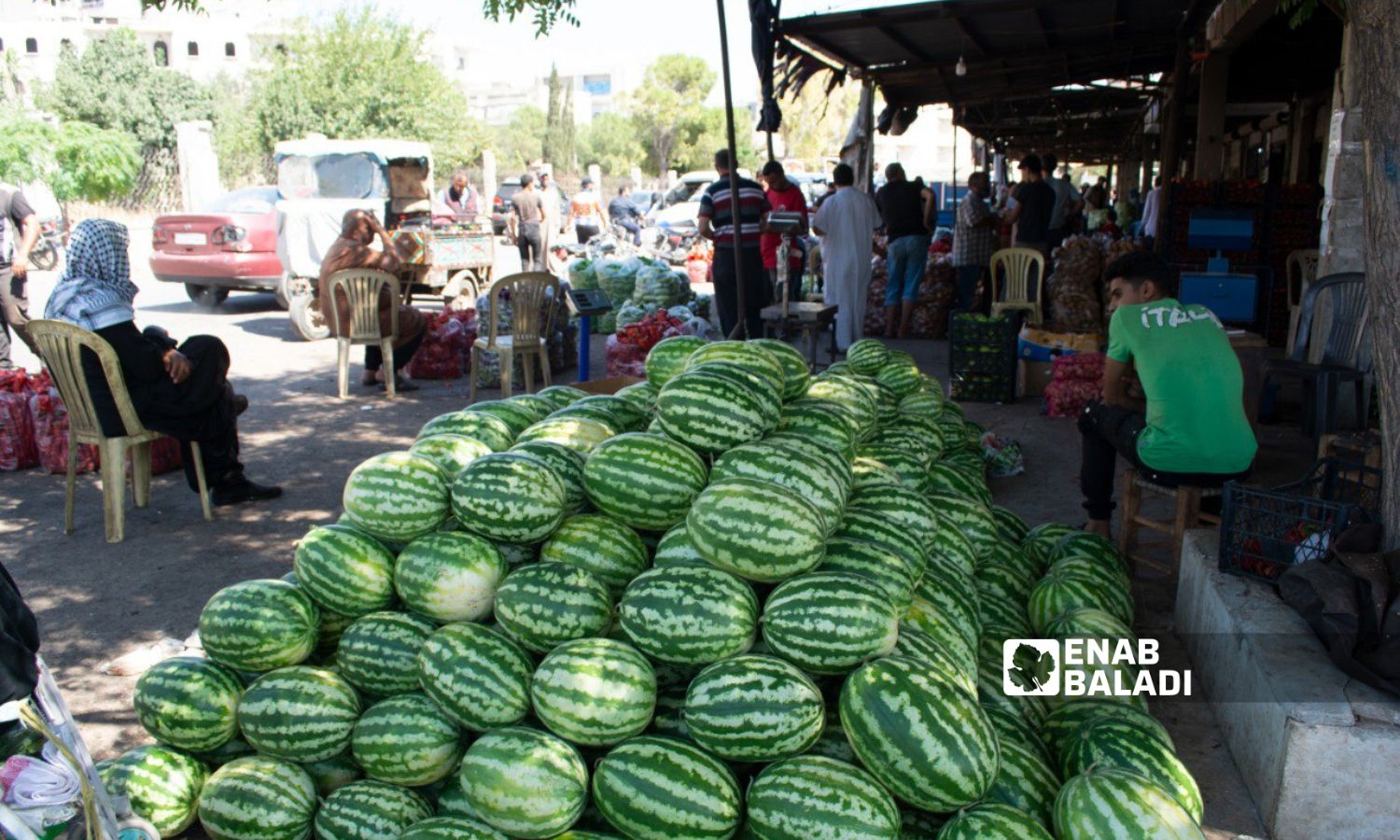Al-Hal main vegetable market in the northwestern city of Idlib - August 9, 2023 (Enab Baladi/Shams al-Din Matoun)