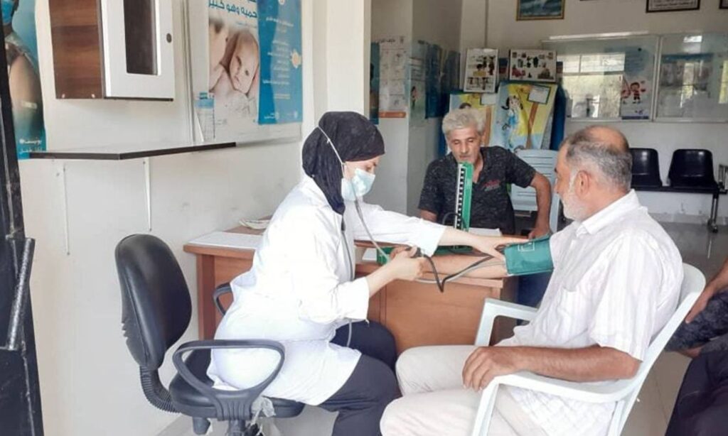 A blood pressure screening campaign in the coastal city of Latakia - August 2023 (Latakia Health Directorate)