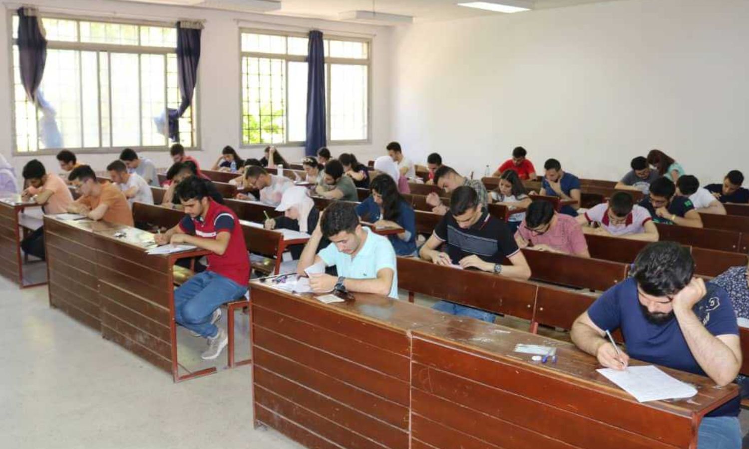 University exams started in regime-controlled areas - July 15, 2023 (Facebook/Al-Baath University)
