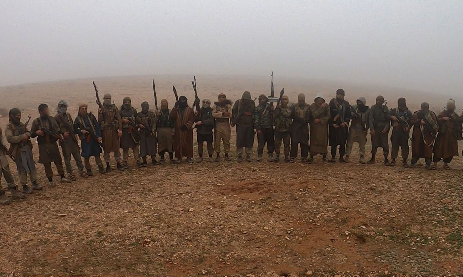 Fighters from the Islamic State group in the Badia region in eastern Syria - December 5, 2022 (Al-Naba)
