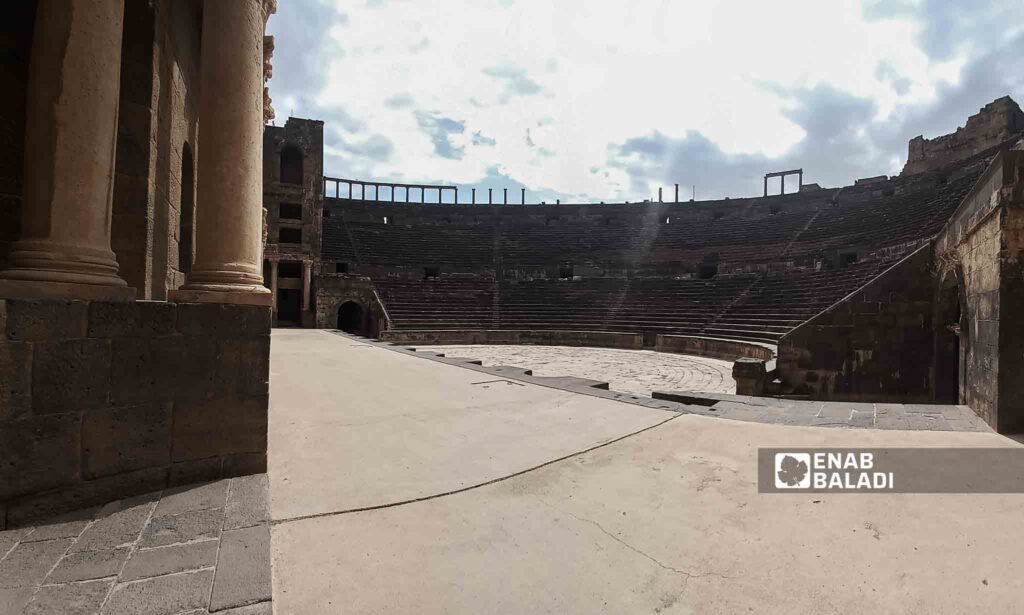 Busra al-Sham Amphitheater in Daraa governorate, southern Syria - October 13, 2023 (Enab Baladi/Sarah al-Ahmad)