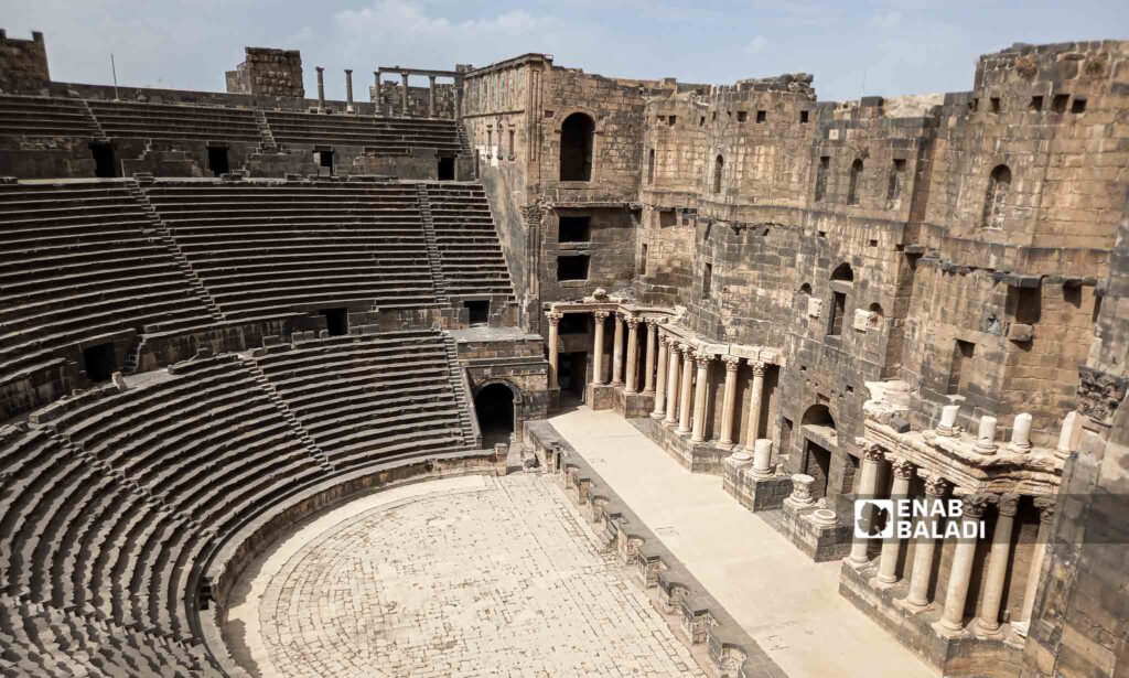 Busra al-Sham Amphitheater in Daraa governorate, southern Syria - October 13, 2023 (Enab Baladi/Sarah al-Ahmad)