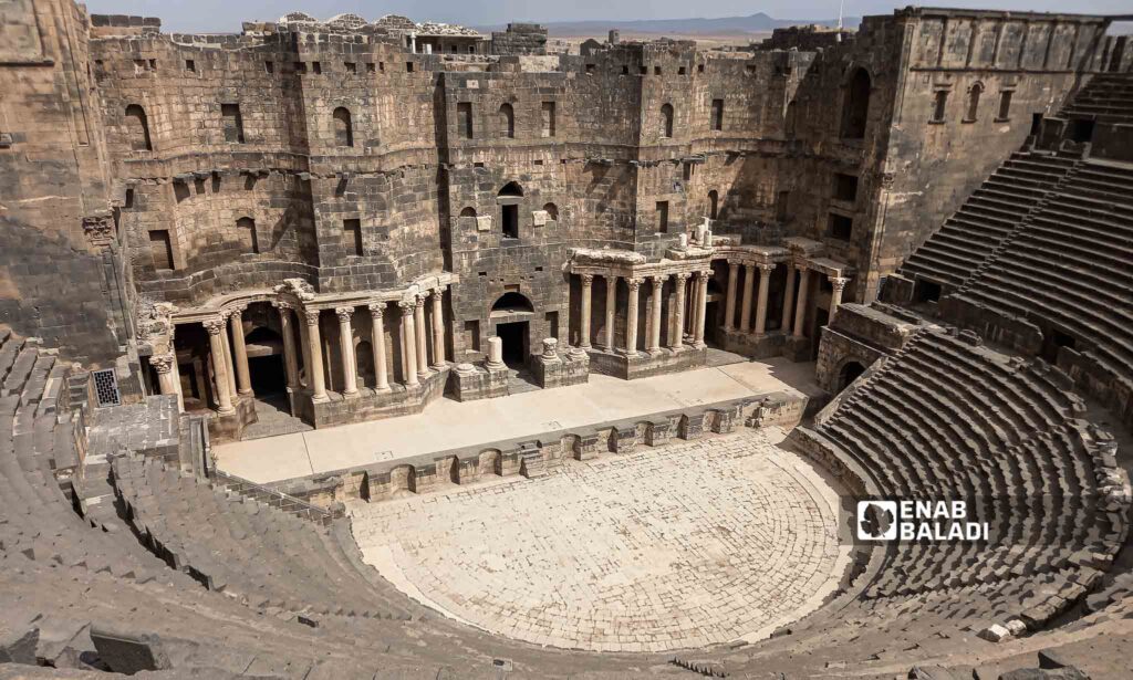 Busra al-Sham Amphitheater in Daraa governorate, southern Syria - October 13, 2023 (Enab Baladi/Sarah al-Ahmad)