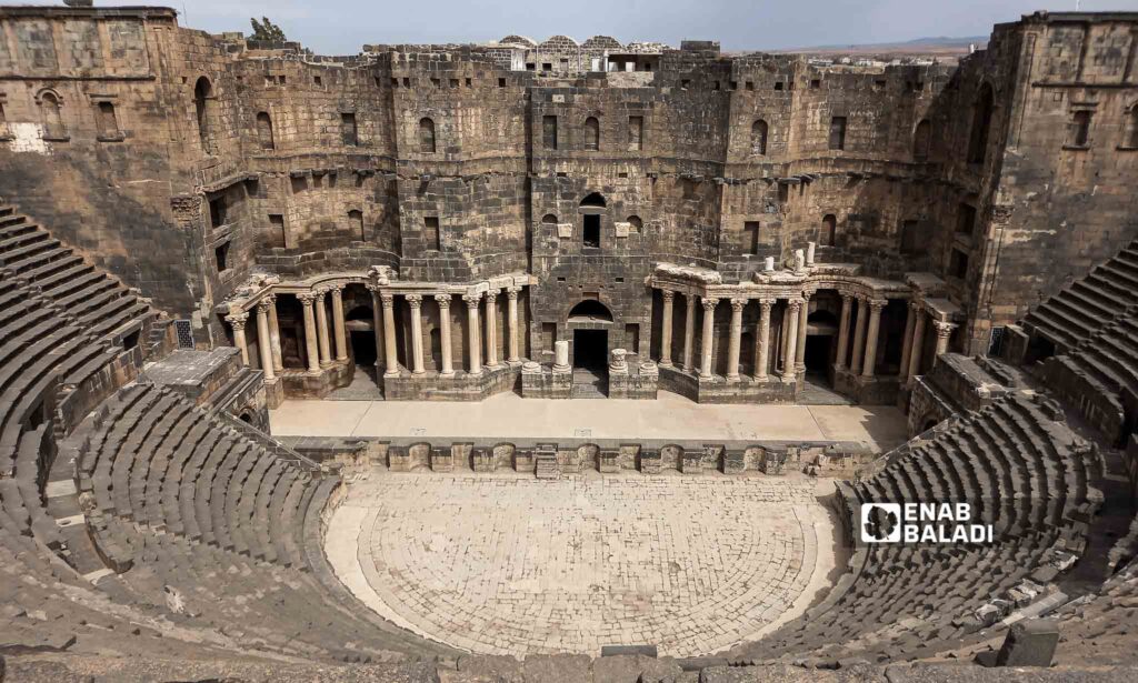 Busra al-Sham Amphitheater in Daraa governorate, southern Syria - October 13, 2023 (Enab Baladi/Sarah al-Ahmad)