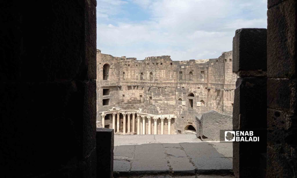 Busra al-Sham Amphitheater in Daraa governorate, southern Syria - October 13, 2023 (Enab Baladi/Sarah al-Ahmad)