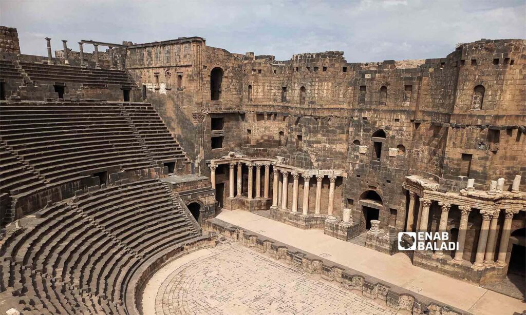 Busra al-Sham Amphitheater in Daraa governorate, southern Syria - October 13, 2023 (Enab Baladi/Sarah al-Ahmad)