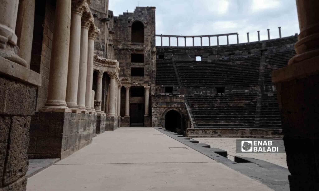 Busra al-Sham Amphitheater in Daraa governorate, southern Syria - October 13, 2023 (Enab Baladi/Sarah al-Ahmad)