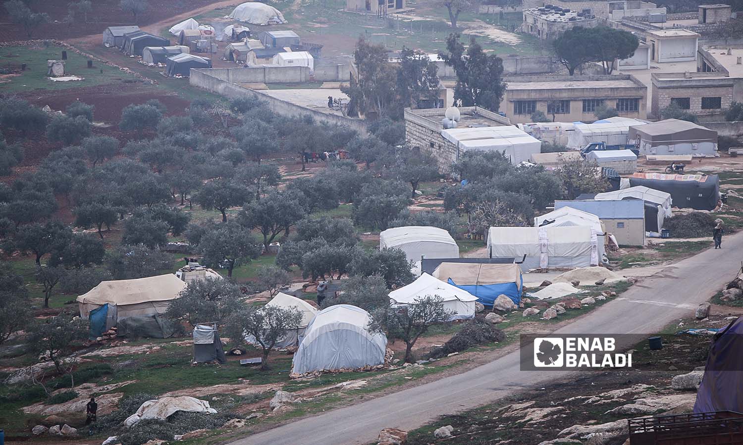 Bireh Kaftin IDP camp in Idlib countryside, northern Syria - November 22, 2023 (Enab Baladi/Iyad Abdul Jawad)
