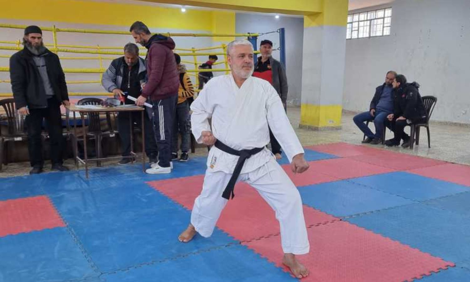 Karate tests to award belts in Idlib city - November 2023 (Enab Baladi/Anas al-Khouli)