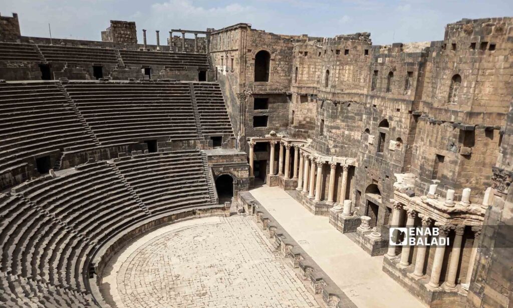 The Roman Theatre of Busra al-Sham in the southern Daraa governorate - October 13, 2023 (Enab Baladi/Sarah al-Ahmad)